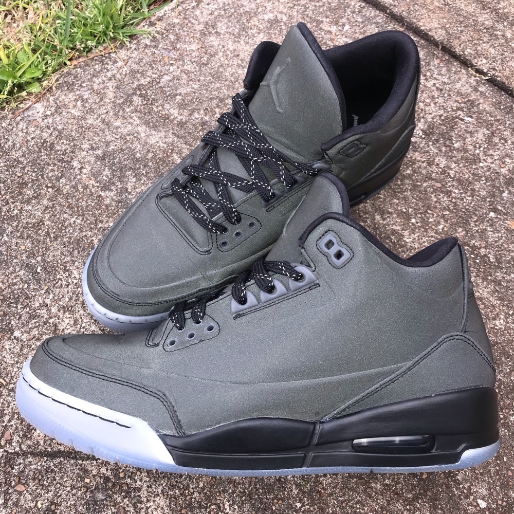 Men’s (9) Air Jordan 5Lab3 black 3M - Picture 3 of 5